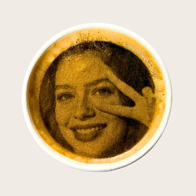 Latte mit Bild